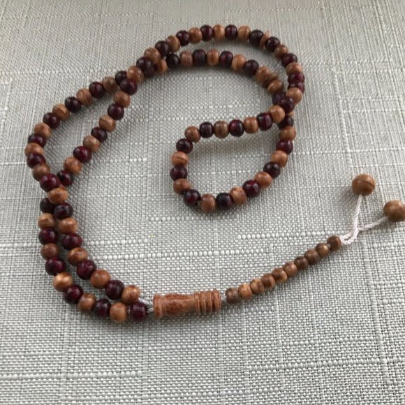 Real Wood Handmade Tasbeeh Muslim Prayer Beads Tasbeh Pray Beads - Picture 9 of 9